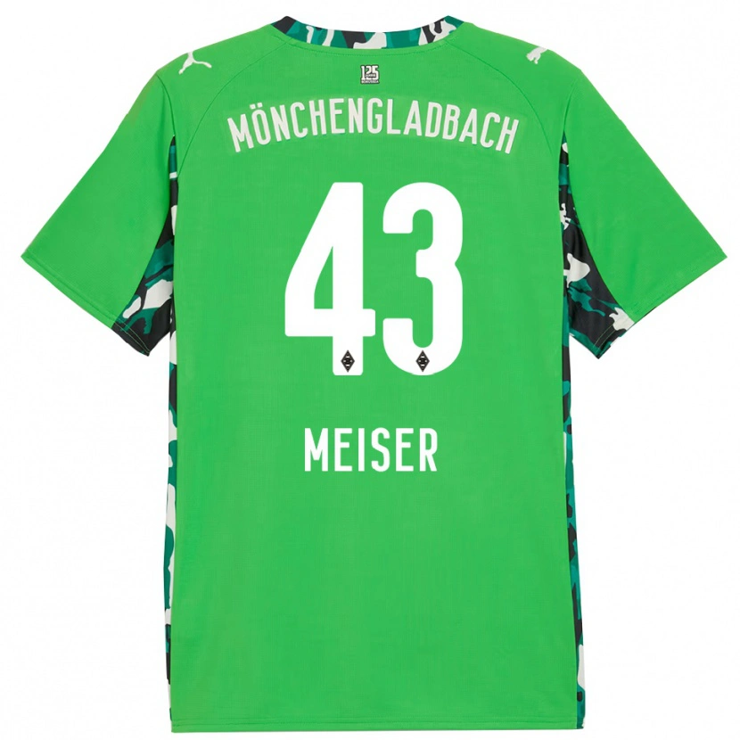 Danxen Dětské Tyler Meiser #43 Zelená Černá Daleko Hráčské Dresy 2025/26 Dres