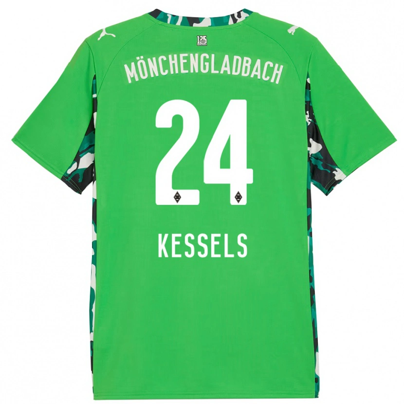 Danxen Dětské Imke Kessels #24 Zelená Černá Daleko Hráčské Dresy 2025/26 Dres