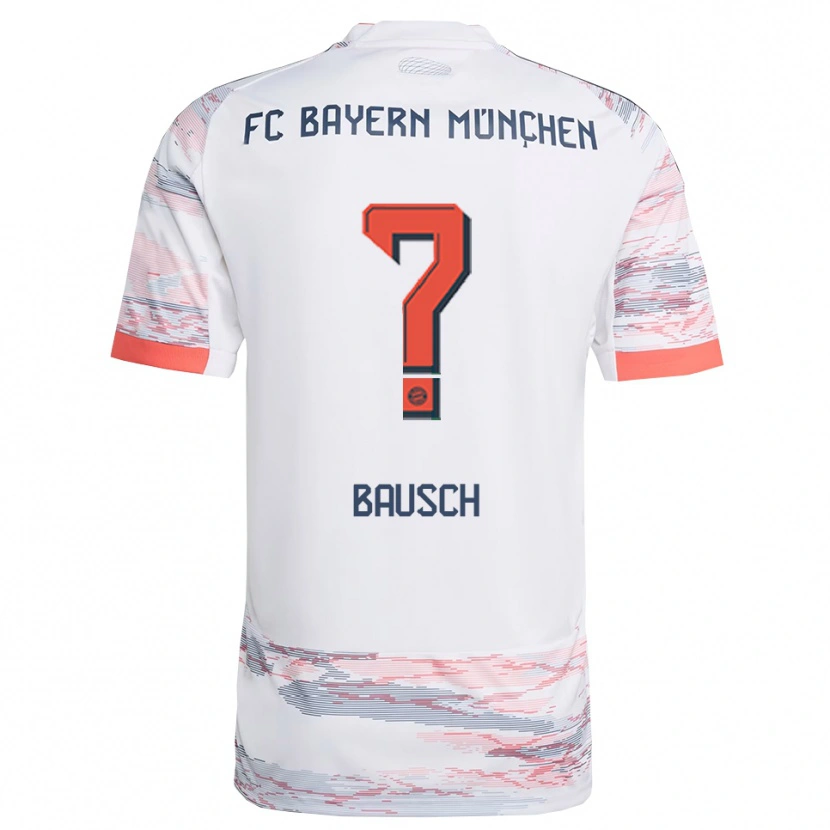 Danxen Dětské David Bausch #0 Bílá Šedá Daleko Hráčské Dresy 2025/26 Dres