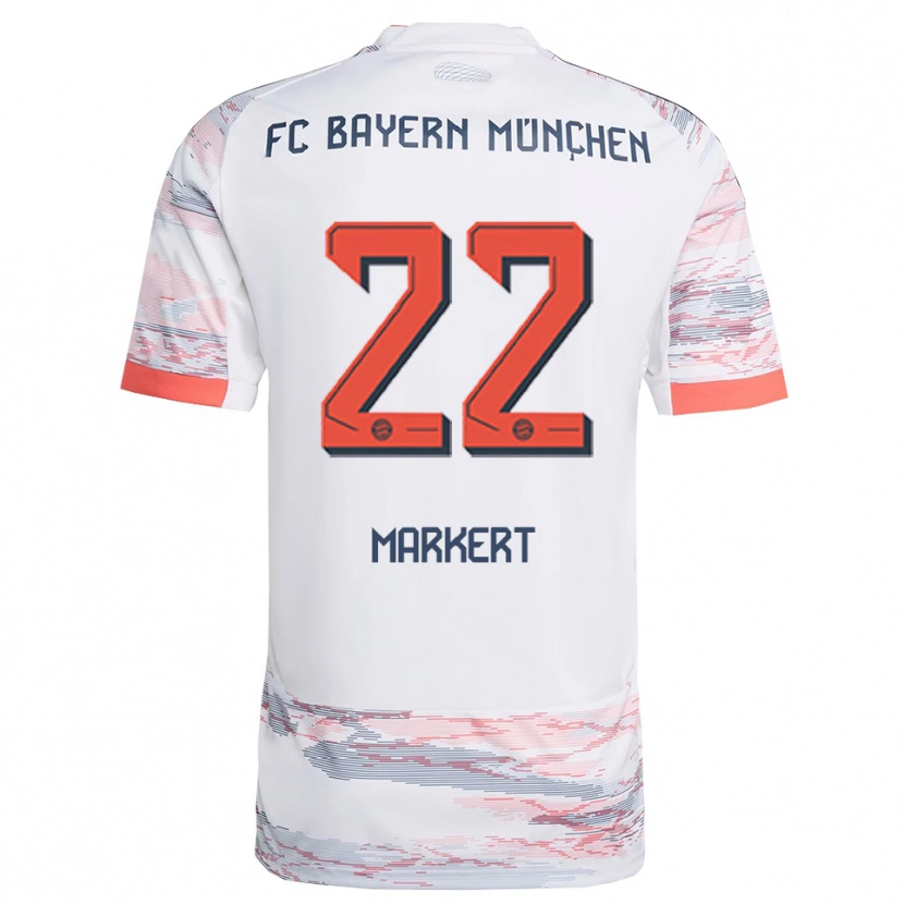 Danxen Dětské Leon Markert #22 Bílá Šedá Daleko Hráčské Dresy 2025/26 Dres