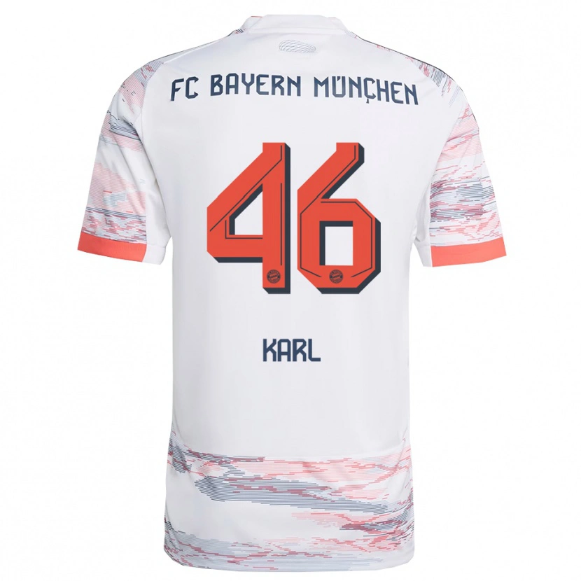 Danxen Dětské Lennart Karl #46 Bílá Šedá Daleko Hráčské Dresy 2025/26 Dres