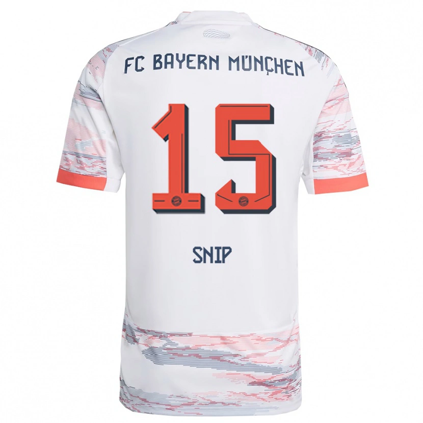 Danxen Dětské Roy Snip #15 Bílá Šedá Daleko Hráčské Dresy 2025/26 Dres