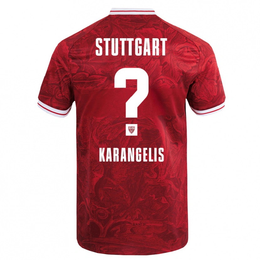 Danxen Dětské Konstantinos Karangelis #0 Červená Černá Daleko Hráčské Dresy 2025/26 Dres