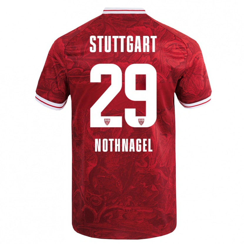 Danxen Dětské Dominik Nothnagel #29 Červená Černá Daleko Hráčské Dresy 2025/26 Dres