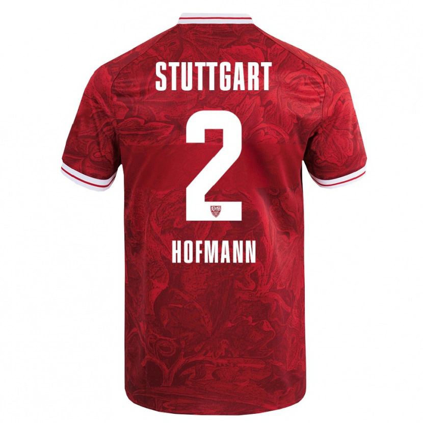 Danxen Dětské Linette Hofmann #2 Červená Černá Daleko Hráčské Dresy 2025/26 Dres