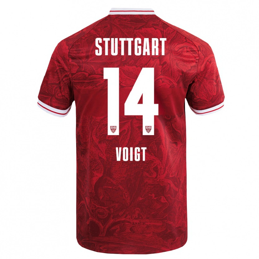 Danxen Dětské Max Voigt #14 Červená Černá Daleko Hráčské Dresy 2025/26 Dres