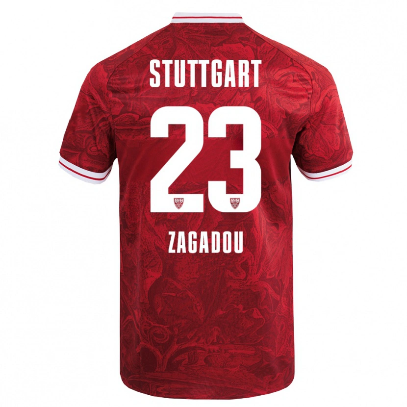 Danxen Dětské Dan-Axel Zagadou #23 Červená Černá Daleko Hráčské Dresy 2025/26 Dres