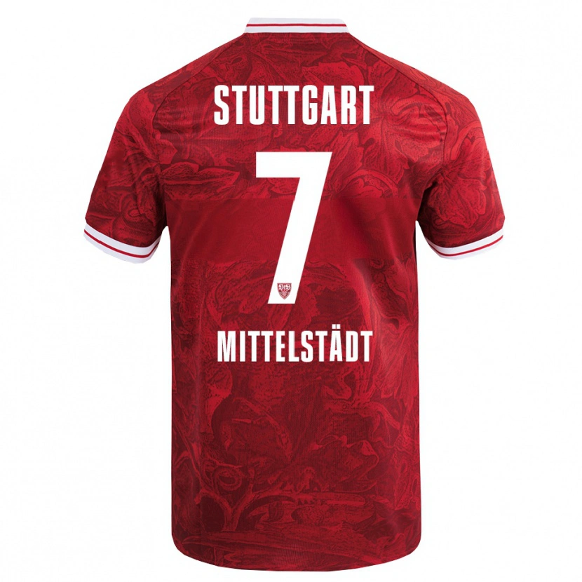 Danxen Dětské Maximilian Mittelstädt #7 Červená Černá Daleko Hráčské Dresy 2025/26 Dres