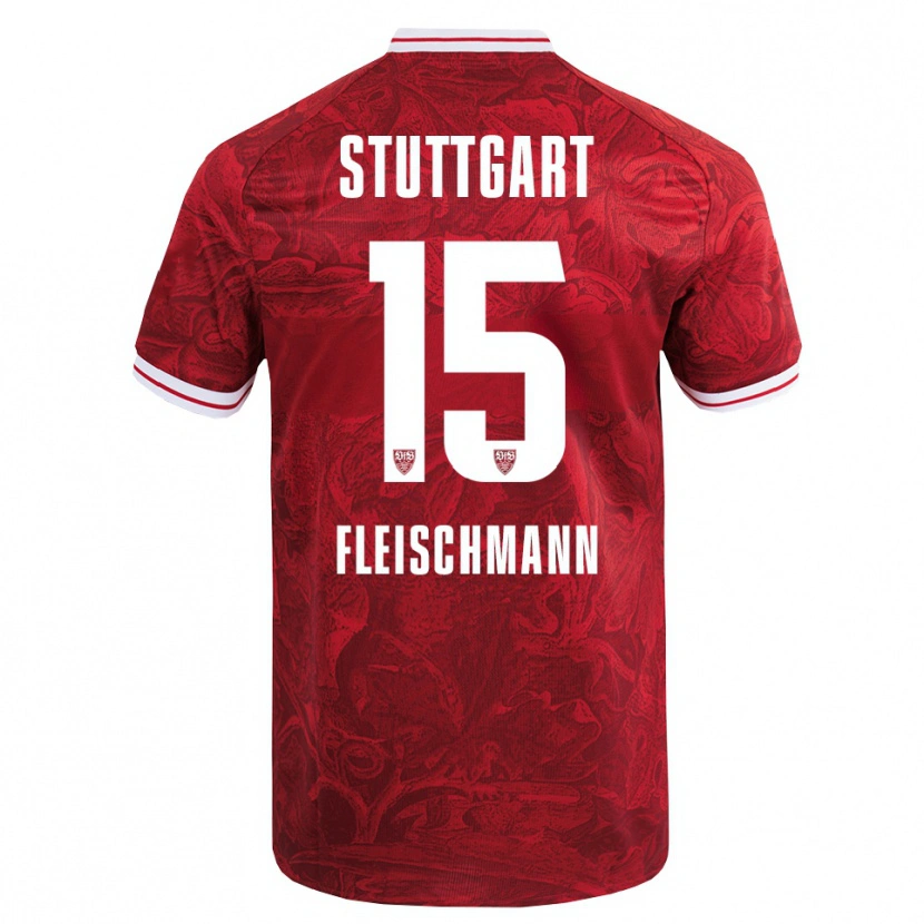 Danxen Dětské Svea Fleischmann #15 Červená Černá Daleko Hráčské Dresy 2025/26 Dres