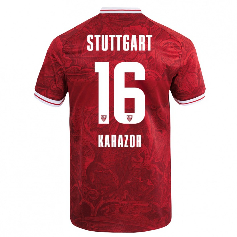 Danxen Dětské Atakan Karazor #16 Červená Černá Daleko Hráčské Dresy 2025/26 Dres