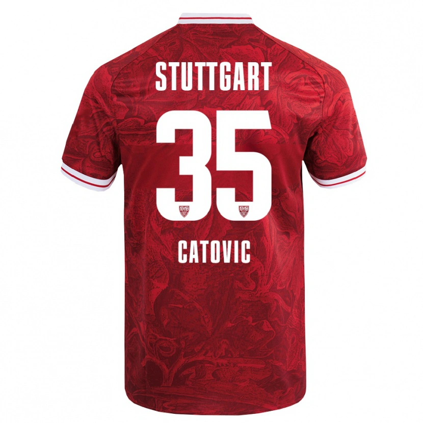 Danxen Dětské Mirza Catovic #35 Červená Černá Daleko Hráčské Dresy 2025/26 Dres