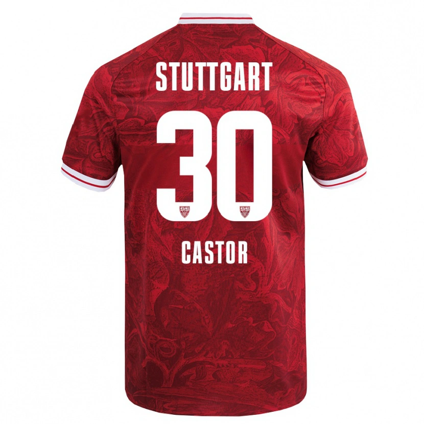 Danxen Dětské Joy Castor #30 Červená Černá Daleko Hráčské Dresy 2025/26 Dres