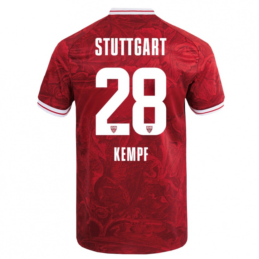 Danxen Dětské Karl Kempf #28 Červená Černá Daleko Hráčské Dresy 2025/26 Dres
