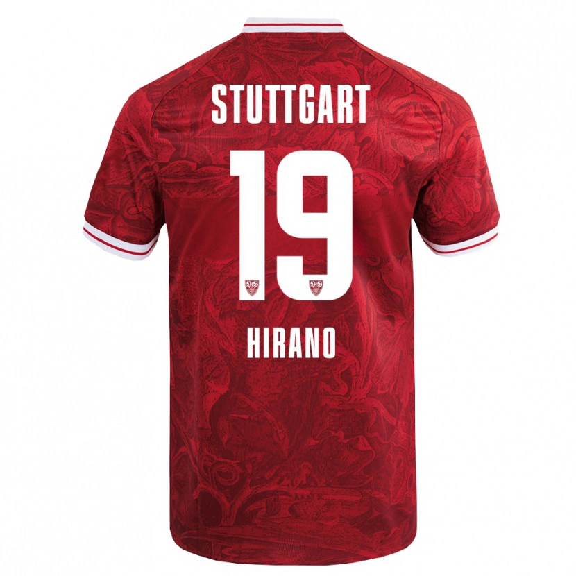 Danxen Dětské Yuka Hirano #19 Červená Černá Daleko Hráčské Dresy 2025/26 Dres