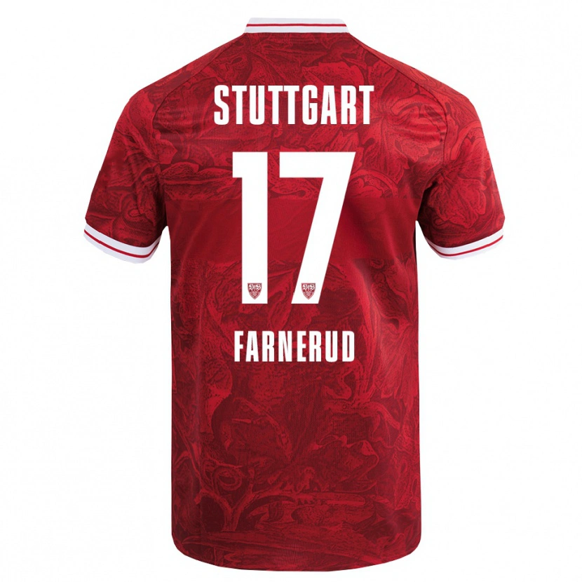 Danxen Dětské Colin Farnerud #17 Červená Černá Daleko Hráčské Dresy 2025/26 Dres