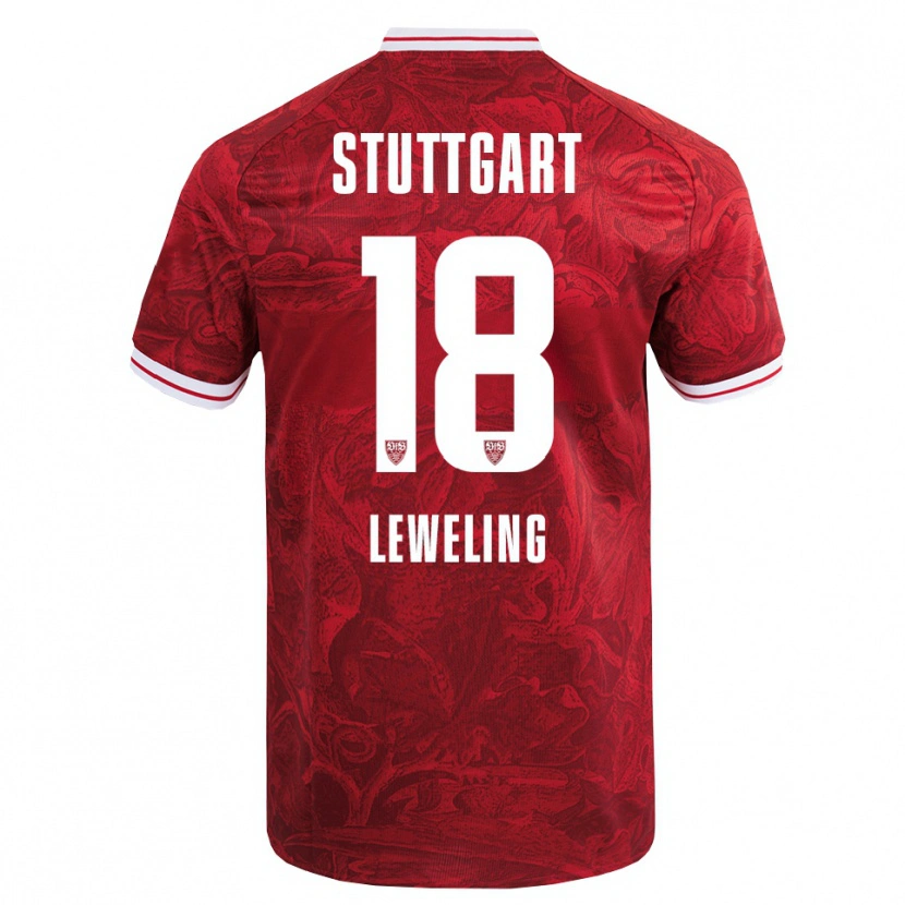 Danxen Dětské Jamie Leweling #18 Červená Černá Daleko Hráčské Dresy 2025/26 Dres