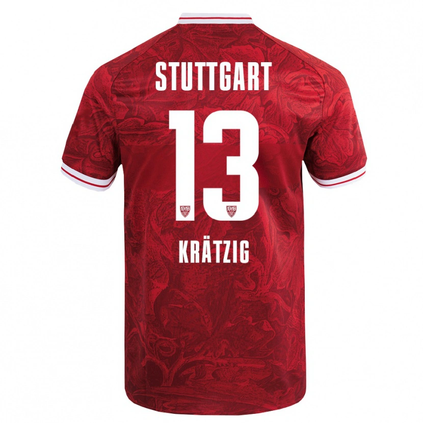 Danxen Dětské Frans Krätzig #13 Červená Černá Daleko Hráčské Dresy 2025/26 Dres