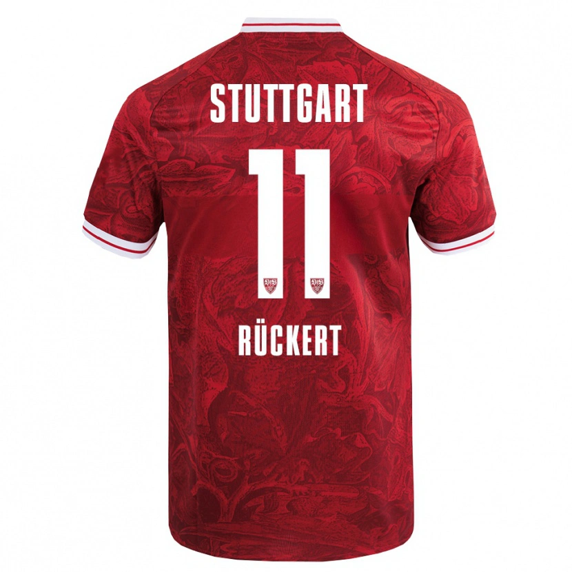 Danxen Dětské Rosa Rückert #11 Červená Černá Daleko Hráčské Dresy 2025/26 Dres