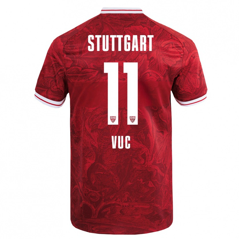 Danxen Dětské Patrick Vuc #11 Červená Černá Daleko Hráčské Dresy 2025/26 Dres