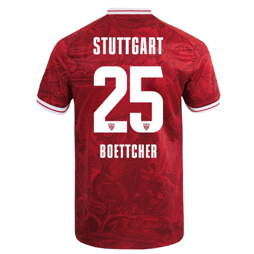 Danxen Dětské Eve Boettcher #25 Červená Černá Daleko Hráčské Dresy 2025/26 Dres
