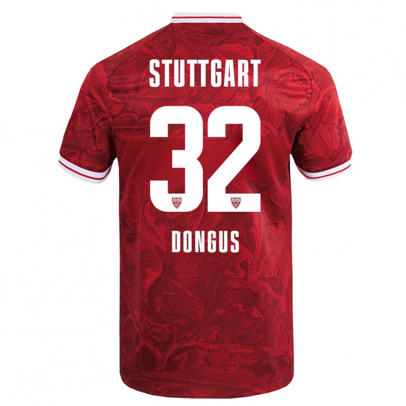 Danxen Dětské Tamar Dongus #32 Červená Černá Daleko Hráčské Dresy 2025/26 Dres