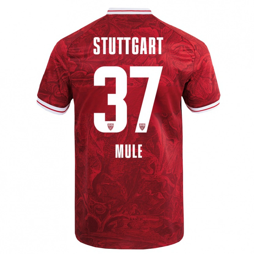 Danxen Dětské Salvatore Mule #37 Červená Černá Daleko Hráčské Dresy 2025/26 Dres