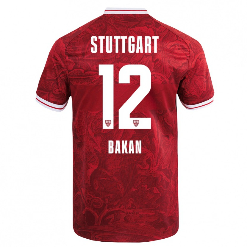 Danxen Dětské Eren Bakan #12 Červená Černá Daleko Hráčské Dresy 2025/26 Dres