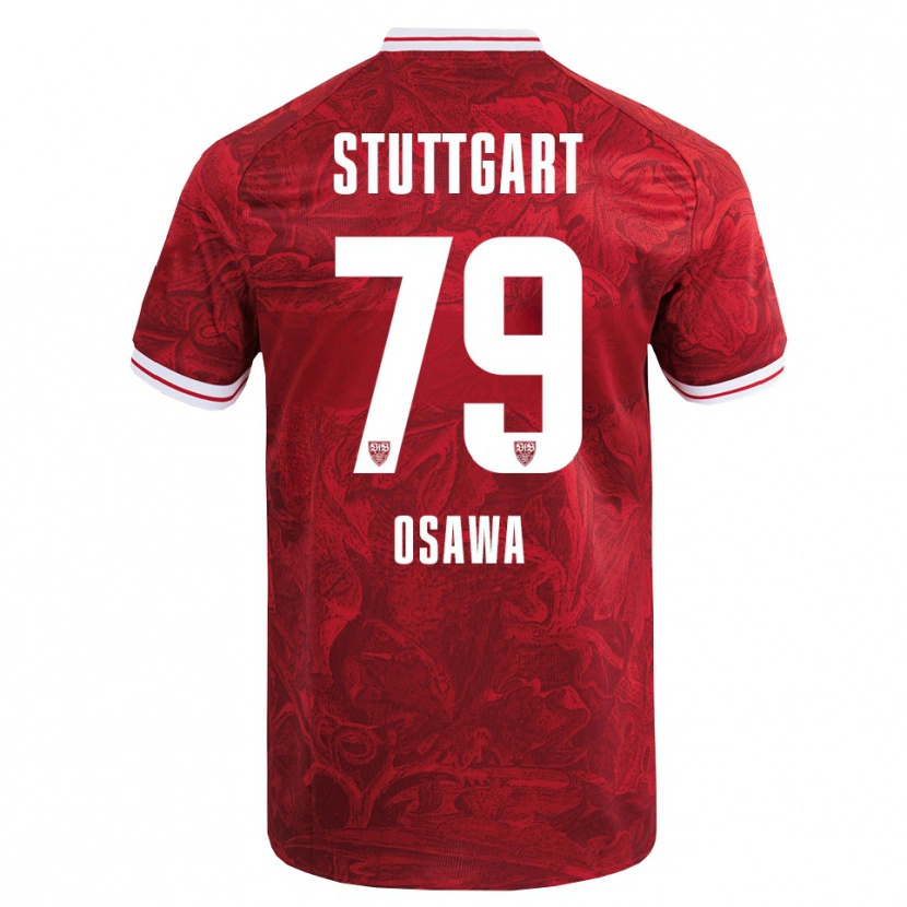 Danxen Dětské Haruka Ōsawa #79 Červená Černá Daleko Hráčské Dresy 2025/26 Dres