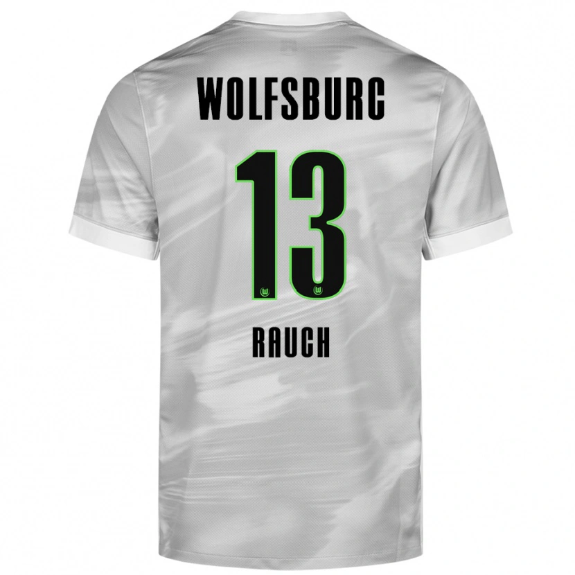Danxen Dětské Felicitas Rauch #13 Šedá Bílá Daleko Hráčské Dresy 2025/26 Dres