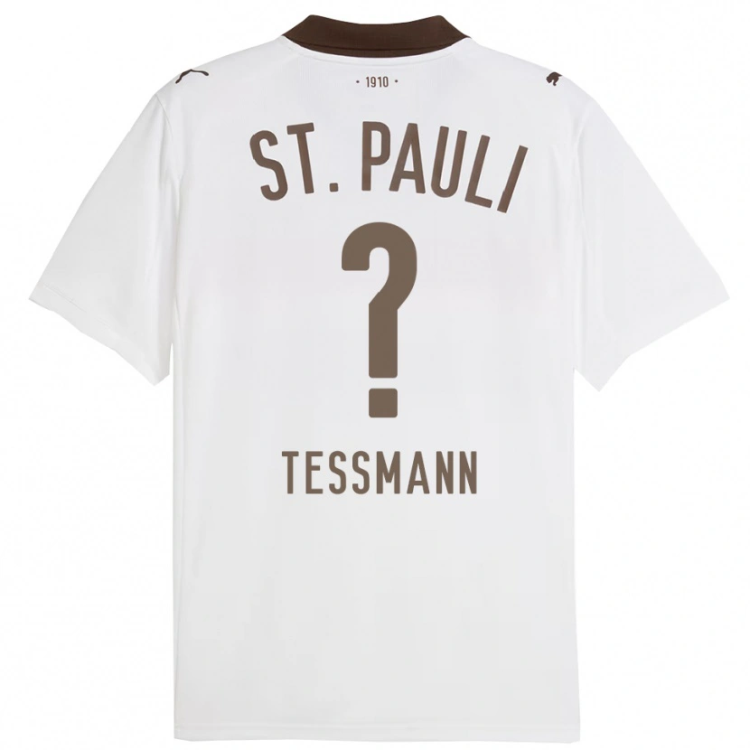 Danxen Dětské Niklas Teßmann #0 Bílá Červená Daleko Hráčské Dresy 2025/26 Dres