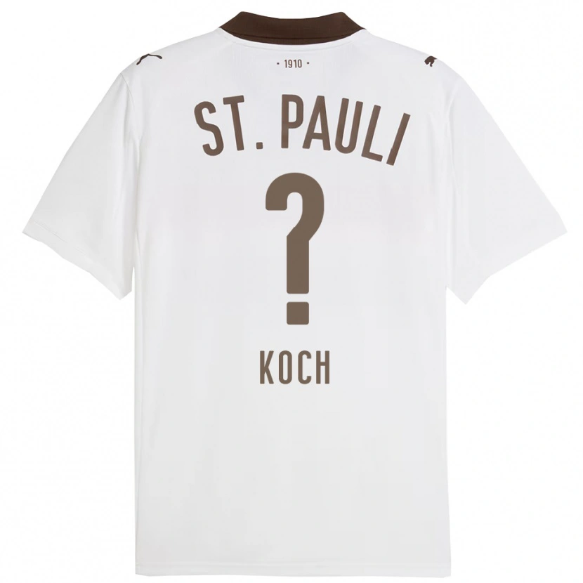 Danxen Dětské Philip Koch #0 Bílá Červená Daleko Hráčské Dresy 2025/26 Dres