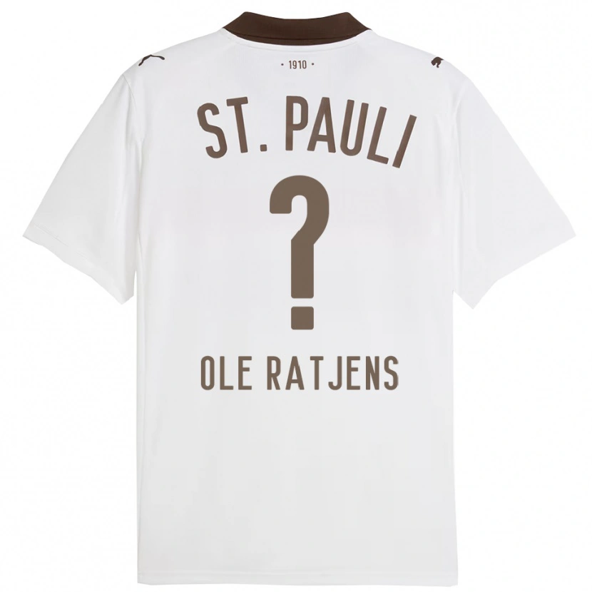 Danxen Dětské Sven Ole Ratjens #0 Bílá Červená Daleko Hráčské Dresy 2025/26 Dres