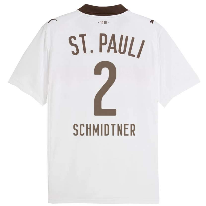 Danxen Dětské Victor Schmidtner #2 Bílá Červená Daleko Hráčské Dresy 2025/26 Dres
