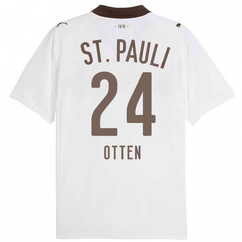 Danxen Dětské Neo Otten #24 Bílá Červená Daleko Hráčské Dresy 2025/26 Dres