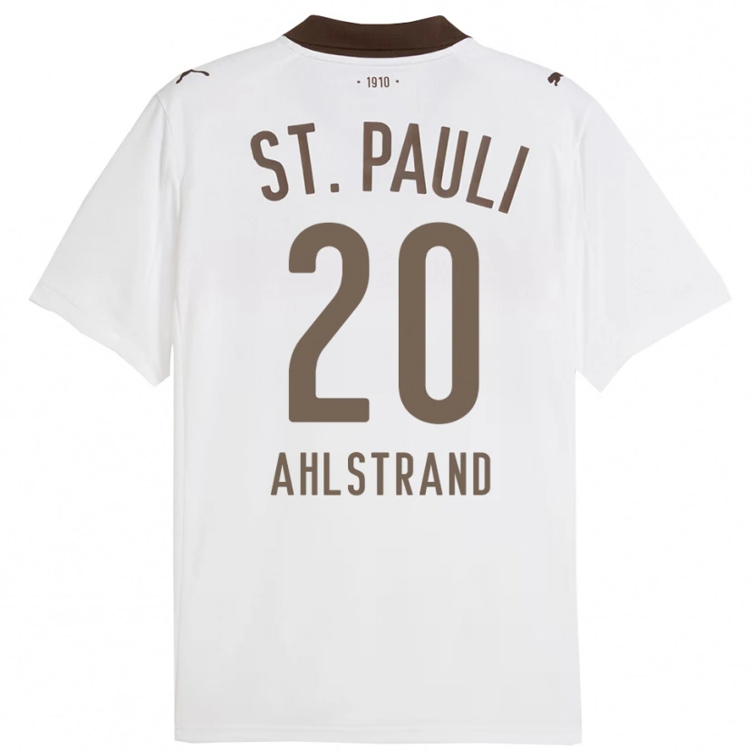 Danxen Dětské Erik Ahlstrand #20 Bílá Červená Daleko Hráčské Dresy 2025/26 Dres