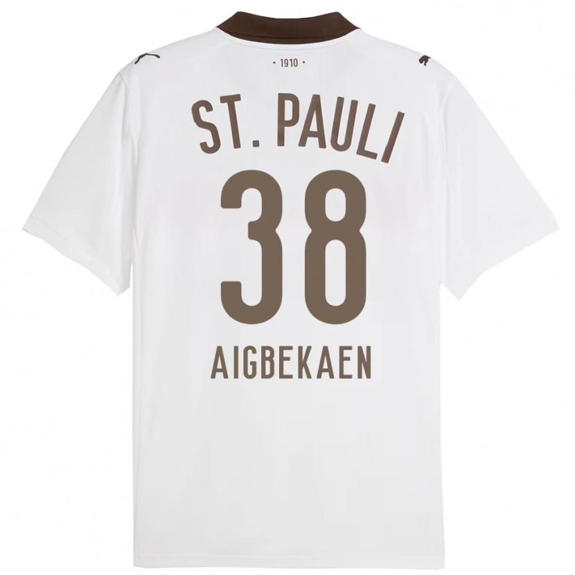 Danxen Dětské Romeo Aigbekaen #38 Bílá Červená Daleko Hráčské Dresy 2025/26 Dres