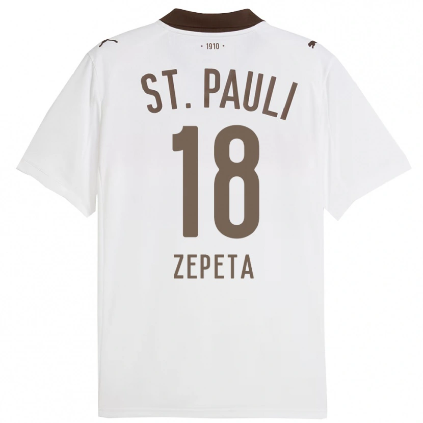 Danxen Dětské Atakan Zepeta #18 Bílá Červená Daleko Hráčské Dresy 2025/26 Dres