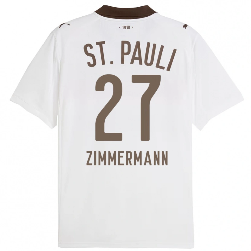 Danxen Dětské Tara Zimmermann #27 Bílá Červená Daleko Hráčské Dresy 2025/26 Dres