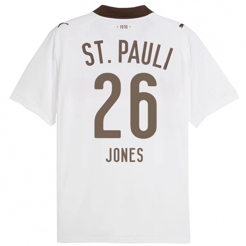 Danxen Dětské Ricky-Jade Jones #26 Bílá Červená Daleko Hráčské Dresy 2025/26 Dres