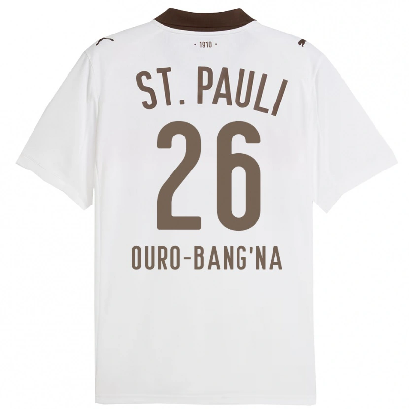 Danxen Dětské Samir Ouro-Bang'na #26 Bílá Červená Daleko Hráčské Dresy 2025/26 Dres