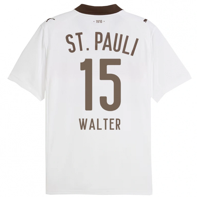 Danxen Dětské Marcel Walter #15 Bílá Červená Daleko Hráčské Dresy 2025/26 Dres