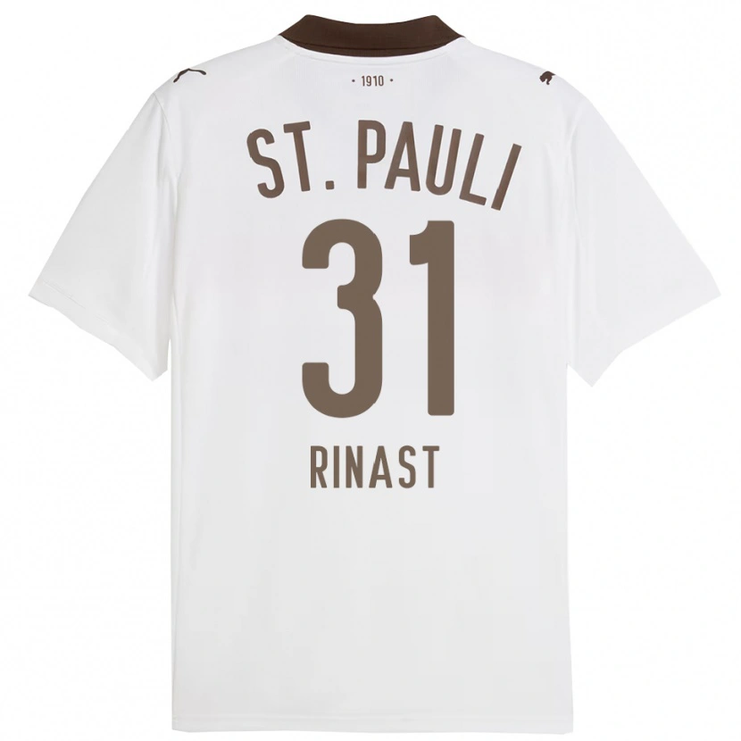 Danxen Dětské Rachel Rinast #31 Bílá Červená Daleko Hráčské Dresy 2025/26 Dres