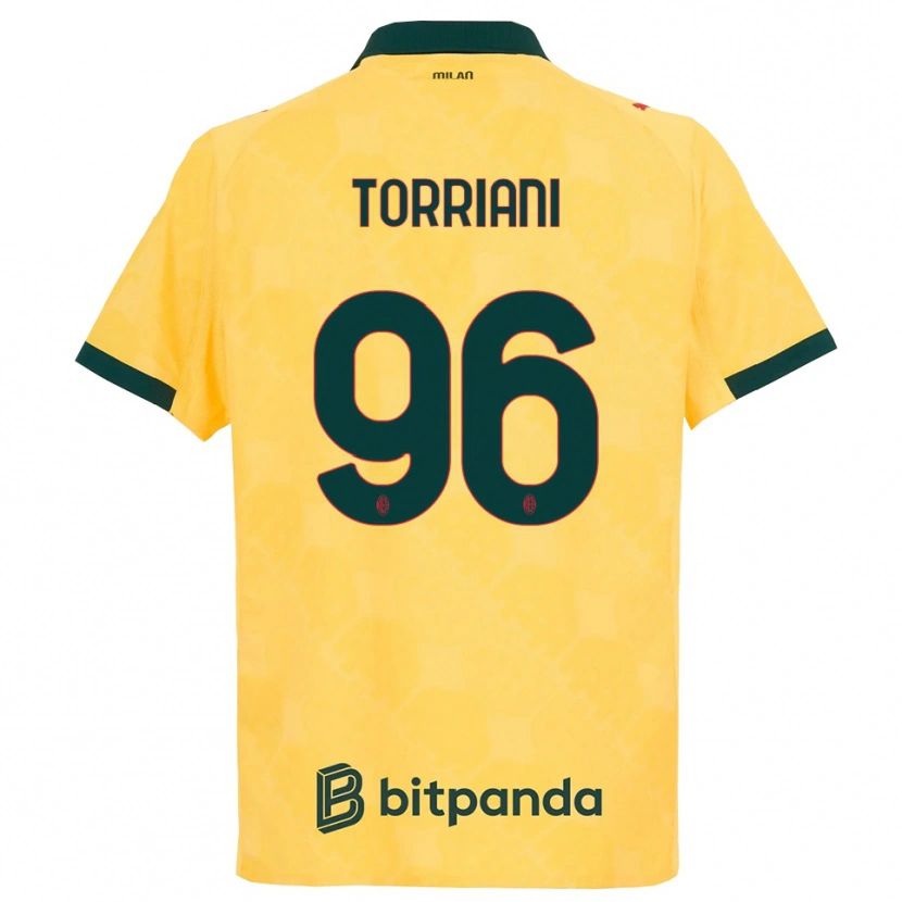 Danxen Dětské Lorenzo Torriani #96 Žlutá Černá Třetí Hráčské Dresy 2025/26 Dres