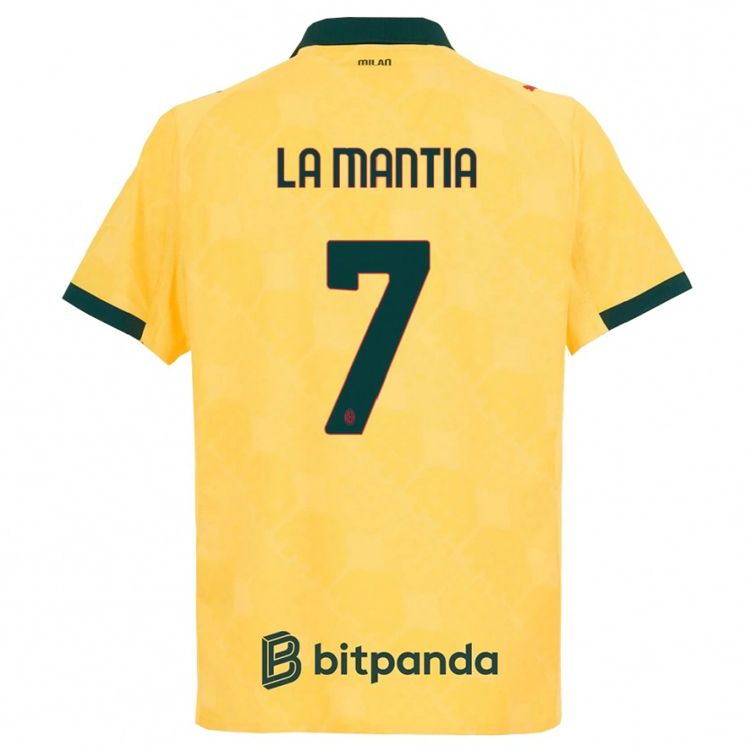 Danxen Dětské Simon La Mantia #7 Žlutá Černá Třetí Hráčské Dresy 2025/26 Dres