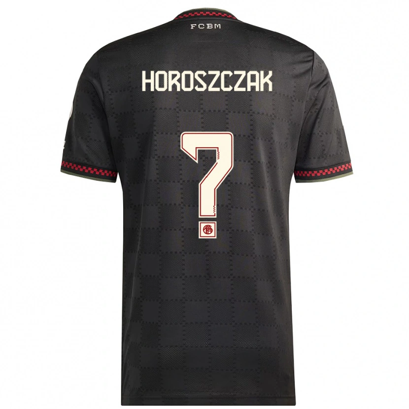 Danxen Dětské Kuba Horoszczak #0 Černá Bílá Třetí Hráčské Dresy 2025/26 Dres
