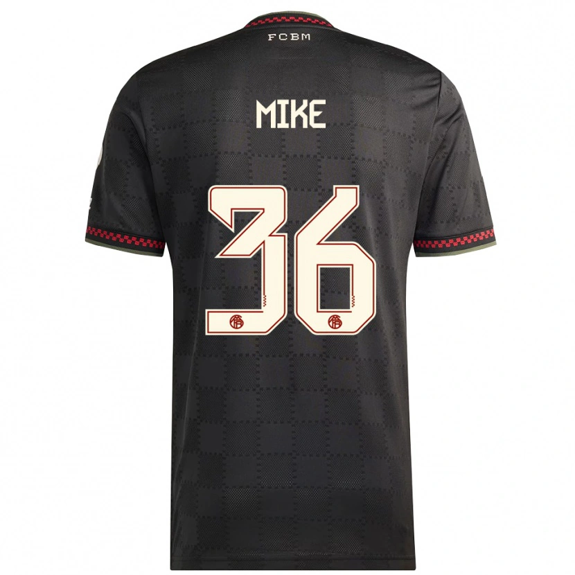Danxen Dětské Wisdom Mike #36 Černá Bílá Třetí Hráčské Dresy 2025/26 Dres