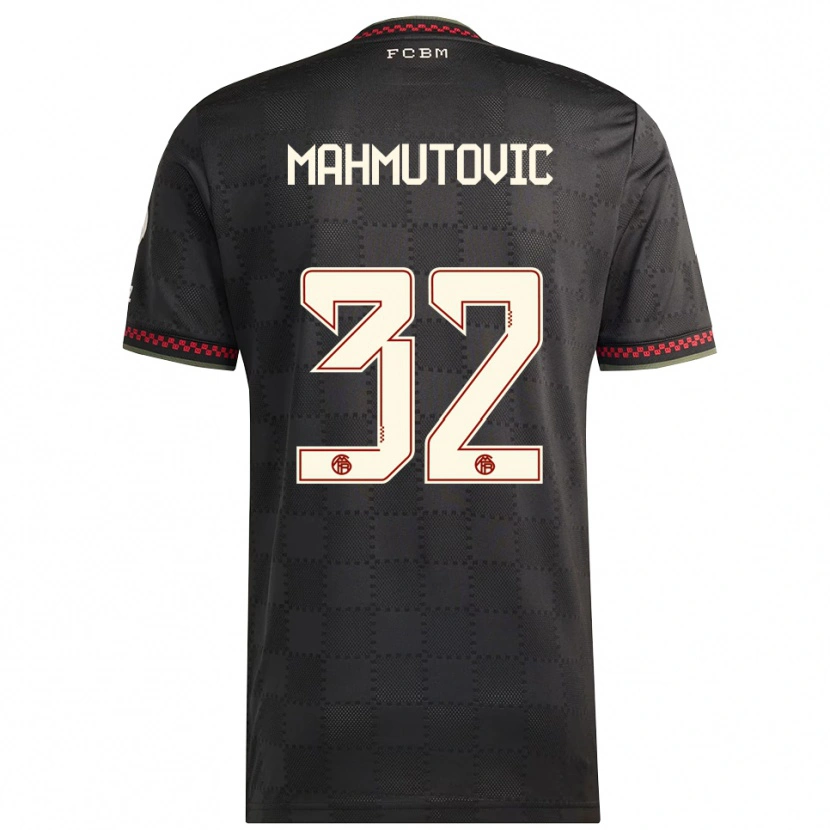 Danxen Dětské Ena Mahmutovic #32 Černá Bílá Třetí Hráčské Dresy 2025/26 Dres