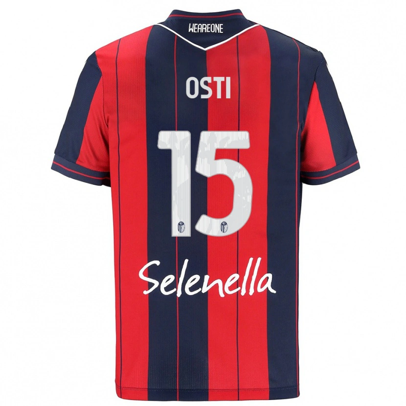Danxen Pánské Gabriele Osti #15 Červená Námořnická Modř Domů Hráčské Dresy 2025/26 Dres