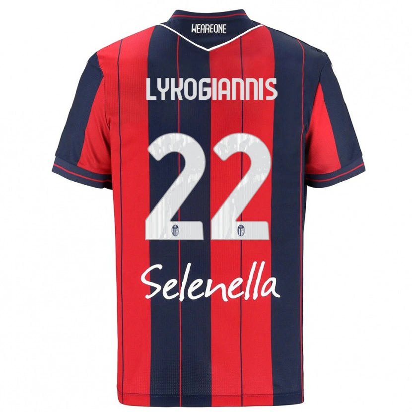 Danxen Pánské Charalampos Lykogiannis #22 Červená Námořnická Modř Domů Hráčské Dresy 2025/26 Dres