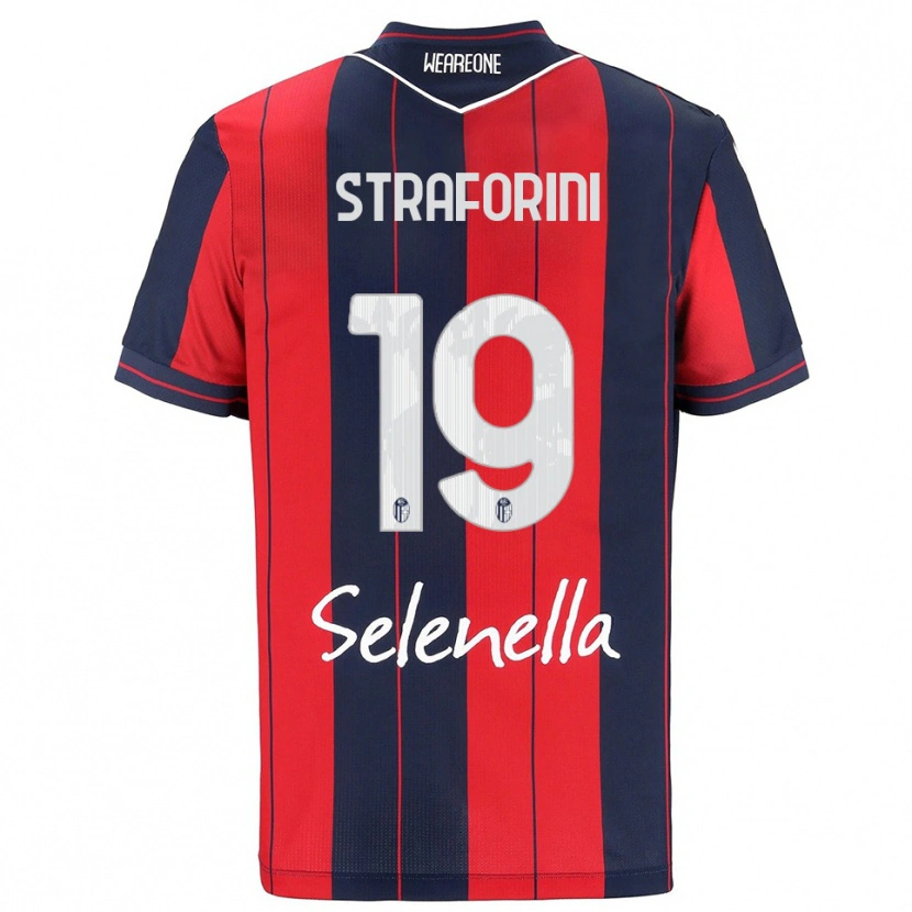 Danxen Pánské Rino Straforini #19 Červená Námořnická Modř Domů Hráčské Dresy 2025/26 Dres